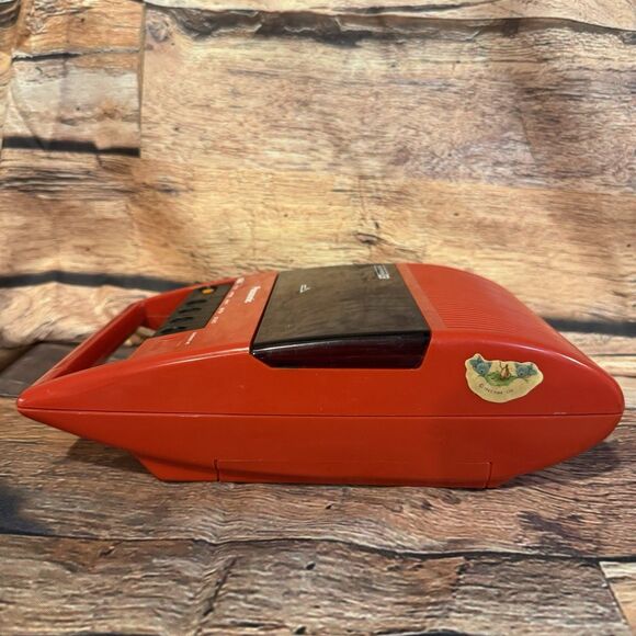 Panasonic RQ-44 Portable Cassette Tape Player Recorder Red For Parts Or Repair - Picture 6 of 9